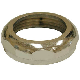 Slip Joint Nut 1-1/4 Inch Brass Chrome