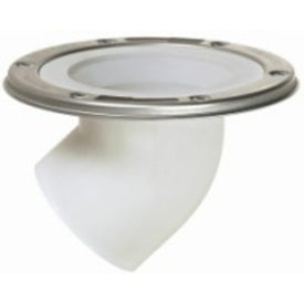 Closet Flange Offset with Stainless Steel Swivel Ring 45 Degree 3 Inch Spigot PVC