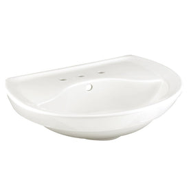 Ravenna Pedestal Sink Top Only for 8" Widespread Faucet