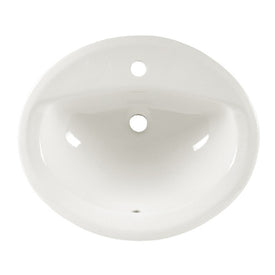 Aqualyn 20-3/8" W Drop-In Bathroom Sink for Single Hole Faucet