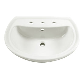 Cadet Pedestal Sink Top for Widespread Faucet