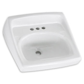 Lucerne 20-1/2"W Wall-Mount Bathroom Sink for 4" Centerset Faucet