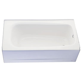 Cambridge 60"L x 32"W Integral Apron Soaking Bathtub with Right-Hand Drain