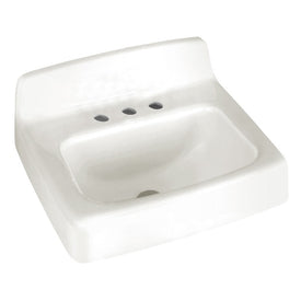 Regalyn 20"W Wall-Mount Bathroom Sink for 8" Widespread Faucet