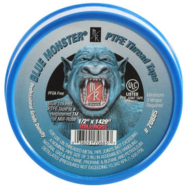 Thread Seal Tape Blue Monster 1/2 Inch x 1429 Inch PTFE