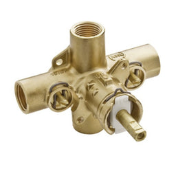 Posi-Temp Four-Port Pressure Balance Rough Valve with 1/2" IPS Connections and Stops