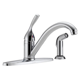 Classic Single Handle Kitchen Faucet with Escutcheon/Side Sprayer