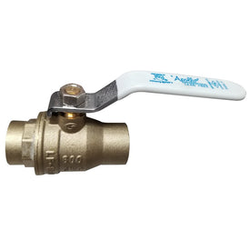 Ball Valve 94ALF-200A Lead Free Brass 3 Inch Solder 2-Piece Lever PTFE Import Full Port