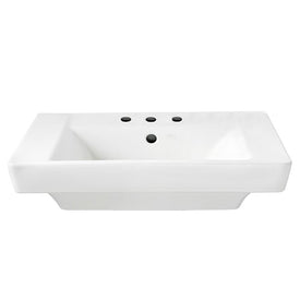 Boulevard 24" Pedestal Bathroom Sink Top for 8" Widespread Faucet