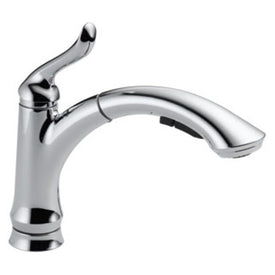 Linden Single Handle Pull Out Kitchen Faucet with Multi-Flow Technology