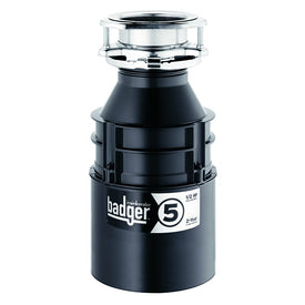 Badger 5 Compact 1/2 HP Continuous Feed Garbage Disposal with Power Cord