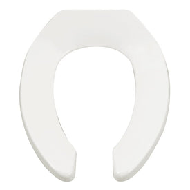 Heavy-Duty Open Front Elongated Toilet Seat without Cover