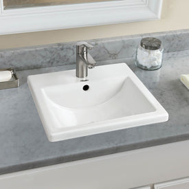 Studio Carre 16-3/8" Drop-In Bathroom Sink for Single Hole Faucet
