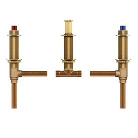 M-Pact Two Handle Roman Tub Filler Rough Valve with Adjustable Center and 1/2" CC Connections