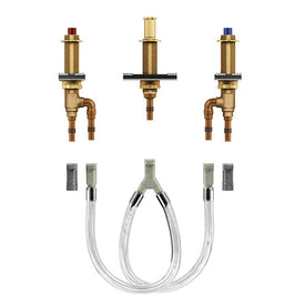 M-Pact Two Handle Roman Tub Filler Rough Valve with Adjustable Center and 1/2" CPVC PEX Connections