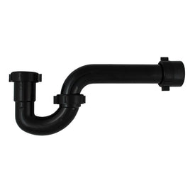 P-Trap 1-1/2 Inch Black with Nuts with Industry Exclusive Durabond Seal