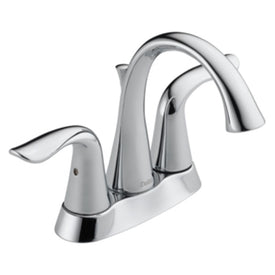 Lahara Two Handle Centerset Bathroom Faucet with Drain
