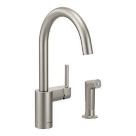 Align Single Handle High Arc Kitchen Faucet with Side Spray