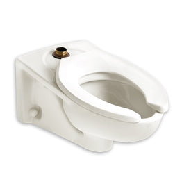 Afwall Millennium Wall-Mount FloWise Elongated Flushometer Toilet Bowl with Slotted Rim