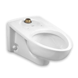 Afwall Millennium Wall-Mount FloWise Elongated Flushometer Toilet Bowl with EverClean/Slotted Rim
