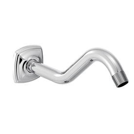 9" Wall-Mount Curved Shower Arm with Flange