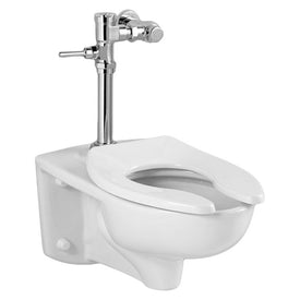 Afwall Millenium FloWise Wall-Mount Elongated Toilet with Manual Flush Valve 1.28 GPF