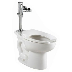 Madera FloWise 16-1/2"H Floor-Mount Elongated Toilet with Battery-Powered Flushometer 1.28 GPF