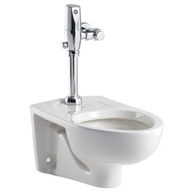 Afwall Millenium FloWise Wall-Mount Elongated Toilet with DC Flushometer