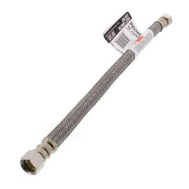Faucet Connector 3/8 x 3/8 x 12 Inch Compression Female x Female Braided Stainless Steel