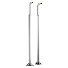 Replacement Two Handle Floor Mount Freestanding Tub Filler Risers