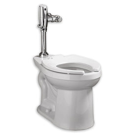 Right Width FloWise Right Height Elongated Flushometer Toilet with Top Spud/Seat