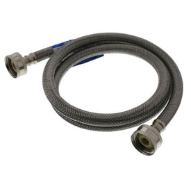 Washer Connector Flexible Braided Stainless Steel 48 Inch 3/4 Inch Hose Fitting