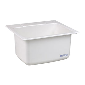 22"W x 25"D Self-Rimming Utility Sink with Rear Drain