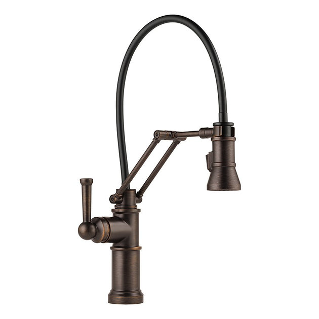 Robinet De Cuisine Extractible Brizo Artesso - Finition Or Luxe - Débit 1.8 GPM - Avec Pré-rinçage