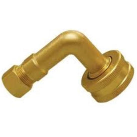 Dishwasher Elbow 90 Degree with Garden Hose Fitting 3/4 Inch FGHT x 3/8 Inch Outside Diameter