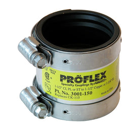 Coupling Proflex Shielded 1-1/2 Inch Cast Iron to Copper
