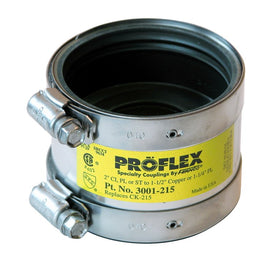 Coupling Proflex Shielded 2 x 1-1/2 Inch Cast Iron to Copper