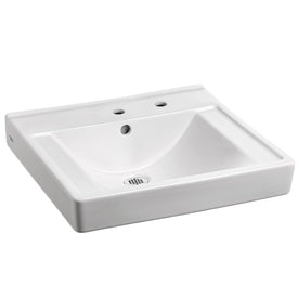 Decorum 20" W Wall-Mount Bathroom Sink for Single-Hole Faucet/Right-Side Dispenser