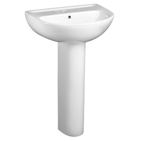 Evolution 22"W Pedestal Sink and Base for Single Hole Faucet