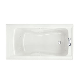 Evolution 60"L x 32"W Integral Apron Soaking Bathtub with Right-Hand Drain