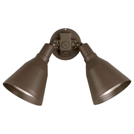 Two-Light Adjustable Swivel Flood Light