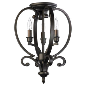 Bryant Three-Light Convertible Flush Mount Ceiling Fixture/Foyer Pendant