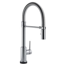 Kitchen Faucet Trinsic with Touch2O Technology 8 Inch Spread 1 Lever ADA Arctic Stainless 1.8 Gallons per Minute