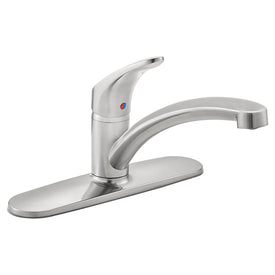 Colony Pro Single Handle Kitchen Faucet with Deck Plate