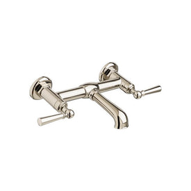 Oak Hill Two Handle Wall-Mount Bathroom Faucet with Lever Handles
