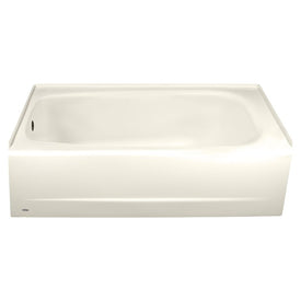Cambridge 60"L x 32"W Integral Apron Soaking Bathtub with Left-Hand Drain