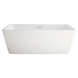Sedona Loft 62-3/4"L x 29-7/8"W Rectangular Freestanding Bathtub with Removable Center Drain