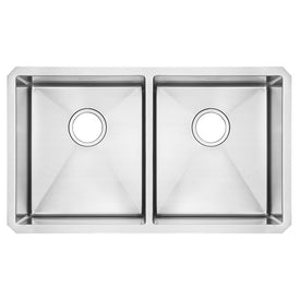 Pekoe 29" Equal Double Bowl Stainless Steel Undermount Kitchen Sink