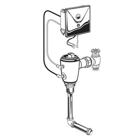 Selectronic Concealed Sensor-Operated Urinal Flush Valve Base without Power Supply