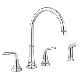 Delancey Two-Handle Widespread Kitchen Faucet with Sprayer